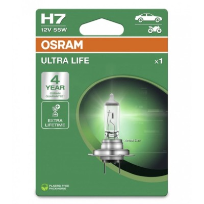 Bec auto Osram H7 Ultra Life BL1 , PX26D, 55 W, 12 V foto