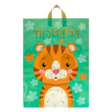 Pungă Cadou, Model Animale, Multicolor, 50x10.5x70cm, M&acirc;nere Scurte Maro