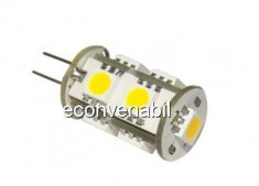 Becuri LED Bulb cu 9 LED Tip SMD G4 2W foto