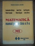 Matematica. Manual pentru clasa a 10-a - Constantin Udriste, Viorel Catana