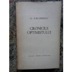 G. Calinescu - Cronicile optimistului
