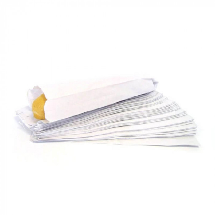 Set 1000 Pungi din Hartie Kraft Alba pentru Baghete, 10x5x33 cm, Pungi pentru Bagheta, Pungi Albe pentru Baghete, Pungi Kraft pentru Baghete, Pungi Al