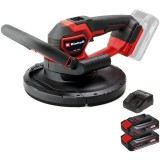 Einhell TP-DWS 18/225 Li BL PXC + Twinpack CB + 4514095 - Slefuitor pentru pereti + Set 2 acumulatori si incarcator Li-Ion 18 V 2.5 Ah