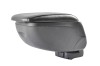 Cotiera Auto MEGA DRIVE Logan 1/Sandero Rabatabila Culisanta ABS+Piele Ecologica, Compartiment Depozitare, Suport Metalic+Suruburi