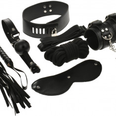 Set BDSM Tease Me 8 Piese Negru Guilty Toys