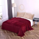 Cumpara ieftin Patura Cocolino Uni Pentru Pat Dublu Visinie-LJJ43