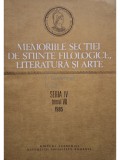 Al. Graur - Memoriile sectiei de stiinte filologice, literatura si arte, seria IV, tomul VII (Editia: 1985)