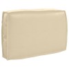VidaXL Pernă pentru spătar din paleți cu pernă Bej 60 x 40 x 12 cm 42001481