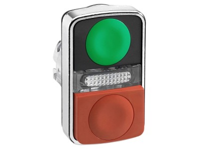 Comutator dublu 22mm IP66 roșu/verde foto