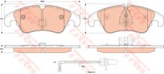 Set placute frana,frana disc AUDI A7 Sportback (4GA, 4GF) (2010 - 2016) TRW GDB1908