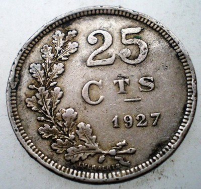 2.072 LUXEMBURG LUXEMBOURG 25 CENTIMES 1927 foto
