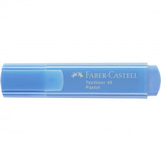 Textmarker Faber – Castell 1546, Albastru Marin Pastel, Rechizite Scolare, Textmarker Pigmentat, Accesorii pentru Birou, Marker Pastel Scoala, Textmar