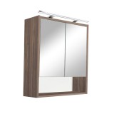 Cumpara ieftin Dulap suspendat cu oglindă Luna 60, ulm Rauna