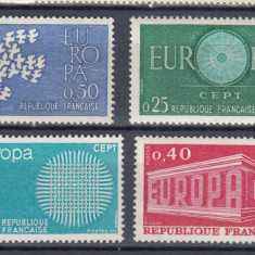 FRANTA 1960/1961/1969/1970 EUROPA CEPT SERII MNH