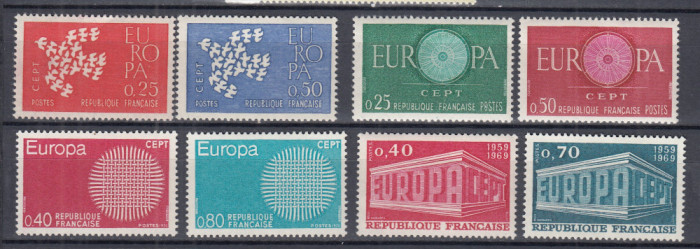 FRANTA 1960/1961/1969/1970 EUROPA CEPT SERII MNH