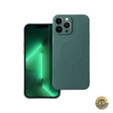 Husa MagSafe pentru Samsung Galaxy S25 Edge S937 OEM Silicone Mag Verde