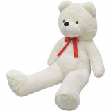 Ursuleț de pluș moale de jucărie XXL, alb, 135 cm, vidaXL