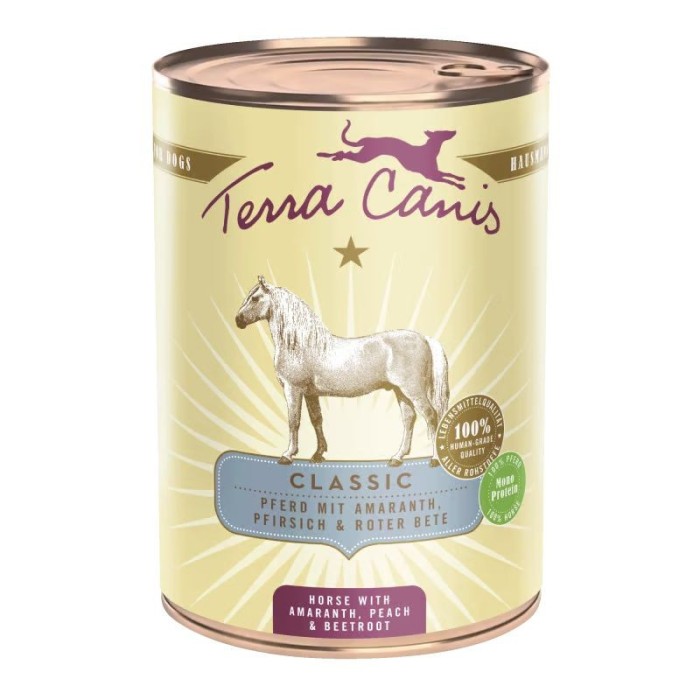 Terra Canis Horse with amaranth, peach &amp;amp; beetroot 400 g