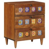 vidaXL Dulap de noapte Maro 50 x 33 x 60 cm Lemn de mango solid 4018233