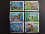 Tanzania 1995 - Fauna Marină / Pești și Creaturi Submarine, set complet 6 timbre obliterate -A583