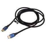 Cablu HDMI 2.1 PVC Textil Negru