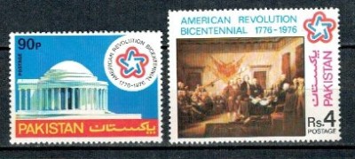 Pakistan 1976 - Aniv. independenta SUA, serie neuzata foto