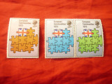 Serie Marea Britanie 1973 - Puzzle - Comunitatea Europeana , 3 valori, Nestampilat