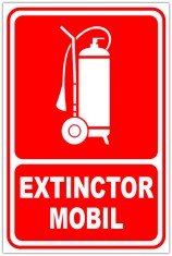 indicator de extinctor mobil foto