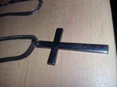 CRUCIFIX Vintage cu lant,crucifix ,5,3 cm/3 cm,35 cm cu tot cu lant,T.GRATUIT foto