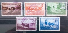 Fiscale ROMANIA 1930 arta pictura ,agricultura timbre fiscale stampilate