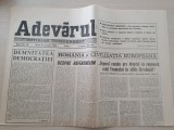 adevarul 16 ianuarie 1990-silviu brucan pt ziarul adevarul