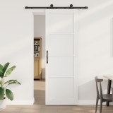 VidaXL Ușă Glisantă cu Set de Hardware &#039;ORKDAL&#039;Alb Lemn Masiv Pin