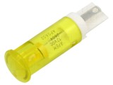 Lampă de control LED galbenă &Oslash;10mm, 12V DC, plată, APEM