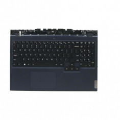Carcasa superioara cu tastatura palmrest Laptop, Lenovo, Legion 5-15ACH6A Type 82NW, 5CB1C74837, iluminata, layout US