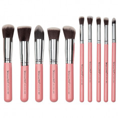 Set 10 Pensule Machiaj Profesionale SensoPRO Milano, Classy Pink + CADOU