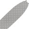 Husă Masă de Călcat, Model Gri cu Buline, Dimensiuni 140x50cm, Material Bumbac, Cu șiret