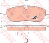 Set placute frana,frana disc LAND ROVER DISCOVERY III (LA, TAA) (2004 - 2009) TRW GDB1631