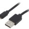 Cablu USB 2.0 Lightning 3m Negru