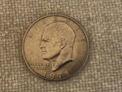 Moneda 1 Dollar 1971 D - Eisenhower Dollar foto