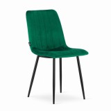 Scaun stil scandinav, Artool, Lava, catifea, metal, verde si negru, 43x51x90 cm GartenVIP DiyLine