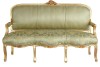 Sofa baroc Marie Antoinette din lemn masiv auriu CAT361A43, Paturi si seturi dormitor