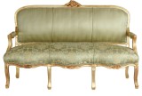Sofa baroc Marie Antoinette din lemn masiv auriu CAT361A43, Paturi si seturi dormitor