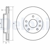 DELPHI BG4455 Disc frana