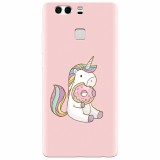 Husa silicon pentru Huawei P9 Plus, Unicorn Donuts