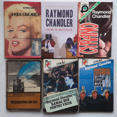 Raymond Chandler - Lot 6 Carti Politiste Diferite (VEZI DESCRIEREA)