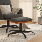 Cumpara ieftin Taburet, gri &icirc;nchis, 60x60x36 cm, textil și piele ecologică