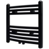 Radiator Portprosop Baie Curbat Negru 480x480 mm VidaXL, Incalzire Centrala, 8 Bare Otel