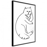 Cumpara ieftin Poster - Fluffy Rest, cu Ramă neagră, 40x60 cm