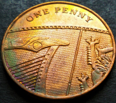 Moneda 1 PENNY - ANGLIA 2011 * cod 2218 A = PATINA CURCUBEU foto