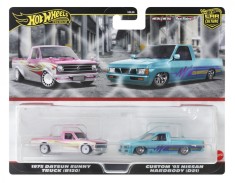 HOT WHEELS PREMIUM SET 2 MASINUTE METALICE DATSUN SUNNY TRUCK SI NISSAN HARDBODY SCARA 1:64 SuperHeroes ToysZone